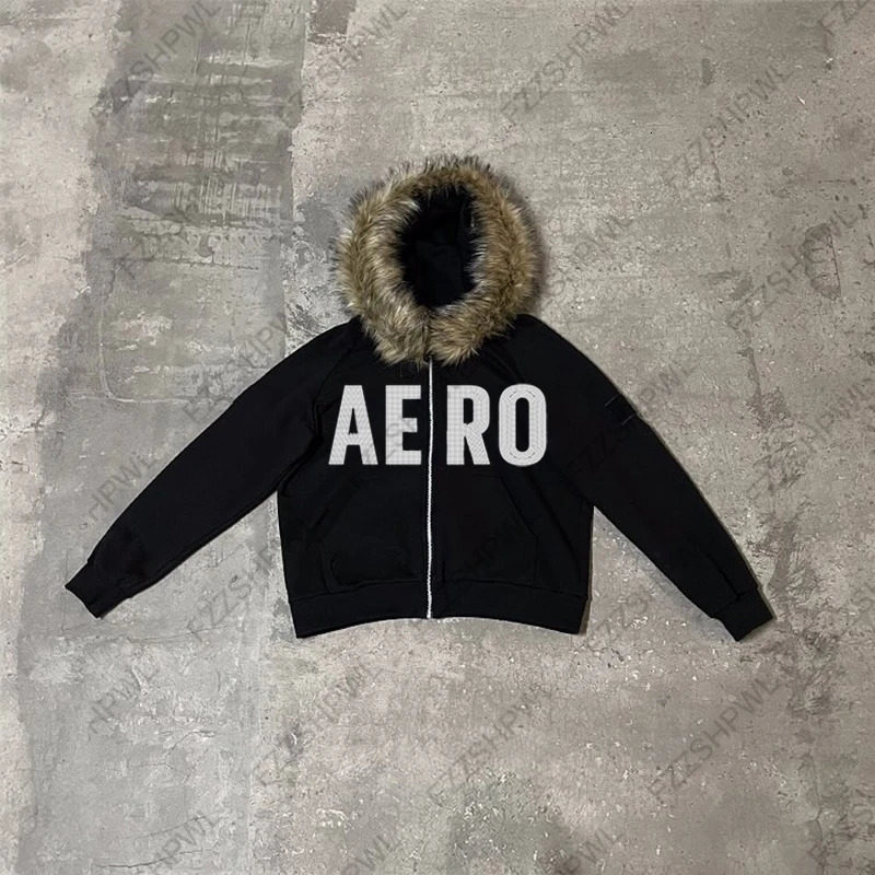 2K Hoodies Clothes Women Aesthetic Harajuku Fur Collar Leopard Print Zip Up Graphic Retro Hip Hop Punk Streetwear EGirl 250729