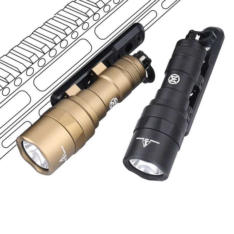 300 Tactical Flashlight SF 300C LED Scout Light With M-LOK Keymod Offset Mounting Base Airsoft Hunting Weapon Accessory XJ250728