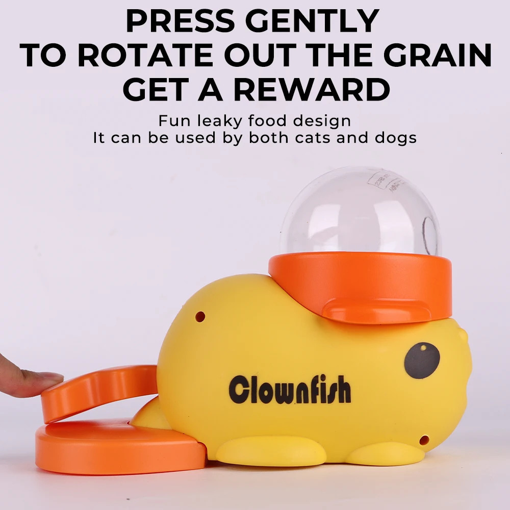Dog Food Feeder Cartoon Little Clown Fish Shaped Interactive Toys AntiSlip Pets Puzzle Exercise Snack Dispenser 250729