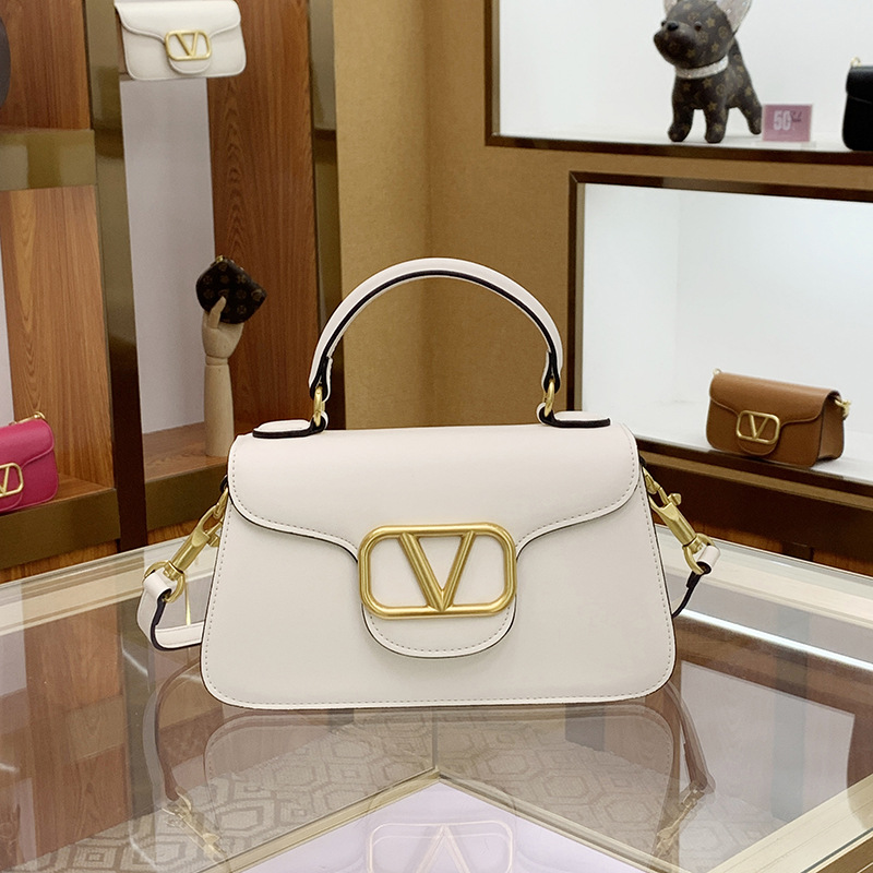 Designer bag free shipping Leather light luxury handbag chain new fashionable and versatile classic armpit bag for women white brown