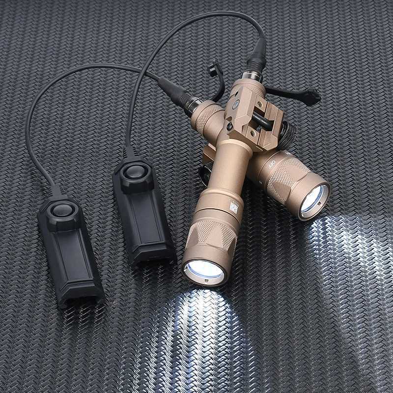 Wadsn M600W Flashlight Strobe M300W Scout Light Tactical Outdoor Hunting Spotlight With Dual Function Remote Switch Fits 20MM Rail R250728