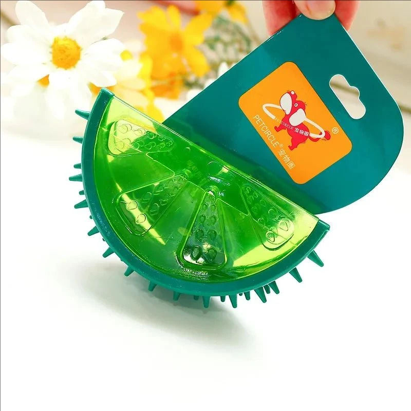 Pet Dogs Teething Cooling Bites Audible Summer Dog TPR Resistant Toys Heat Relief Cool Down Ice Frozen Fruit Shape Supplies 250729
