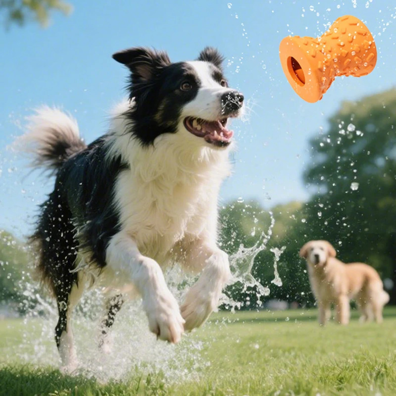Rubber Durable Dog Chew Toys Interactive Pet Leaking Food for Small and Large Dogs Bite Resistant Puppy Teeth Cleaning Toy 250729