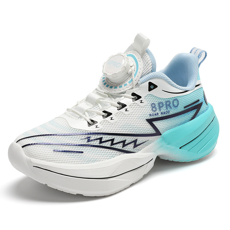 Carbon Plate Boys Elementary School Entrance Exam Sports Rotating Button Running Shoes Women 40