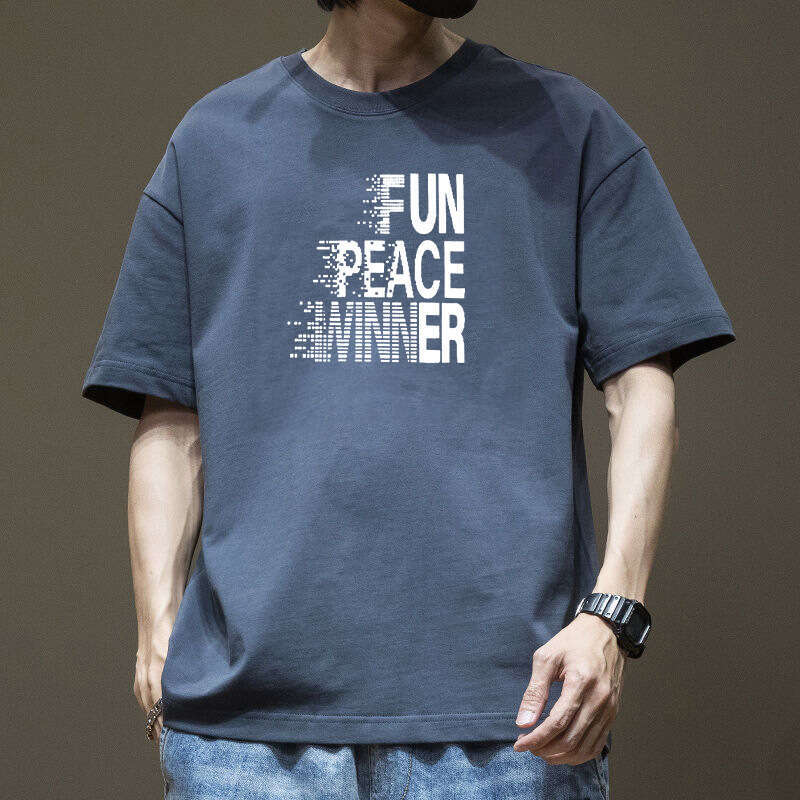 Designer T Shirt Men's Short Sleeve T-Shirt Summer Thin Trendy Loose Round Neck Pure Cotton Base Shirt Printed Tee Top Graphic Tee Tracksuit