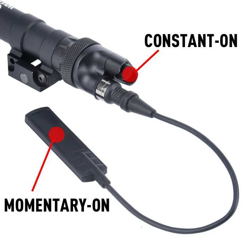 Vadsn Tactical Flashlight Metal Tail Cap Switch M300 M600 Scout Light Remote Pressure Switch Airsoft Hunting Weapon Lamp SurefirXJ250728