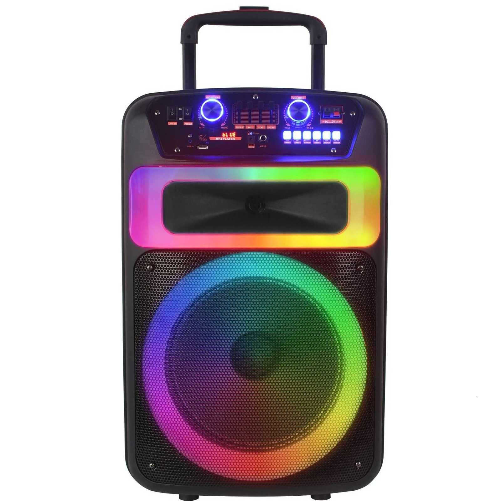 12-inch speaker with retractable arm, portable Bluetooth subwoofer speaker, outdoor high-power stage amplifier for outdoor use X241207