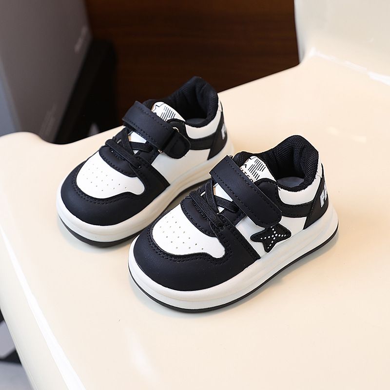Toddler's Sneakers Fashion Design Baby Spring Autumn 0-6 Years Kids Casual Sport Shoe Littlesprouts Soft Non Slip Pu Leather Skateboard Shoes Siz
