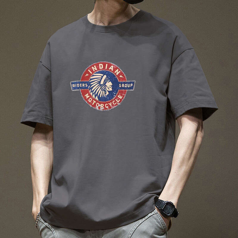 Designer T Shirt 200G Heavyweight Pure Cotton Short Sleeve T-Shirt For Men Summer Printed Base Shirt Round Neck Couple T-Shirt Plus Size Trendy Graphi