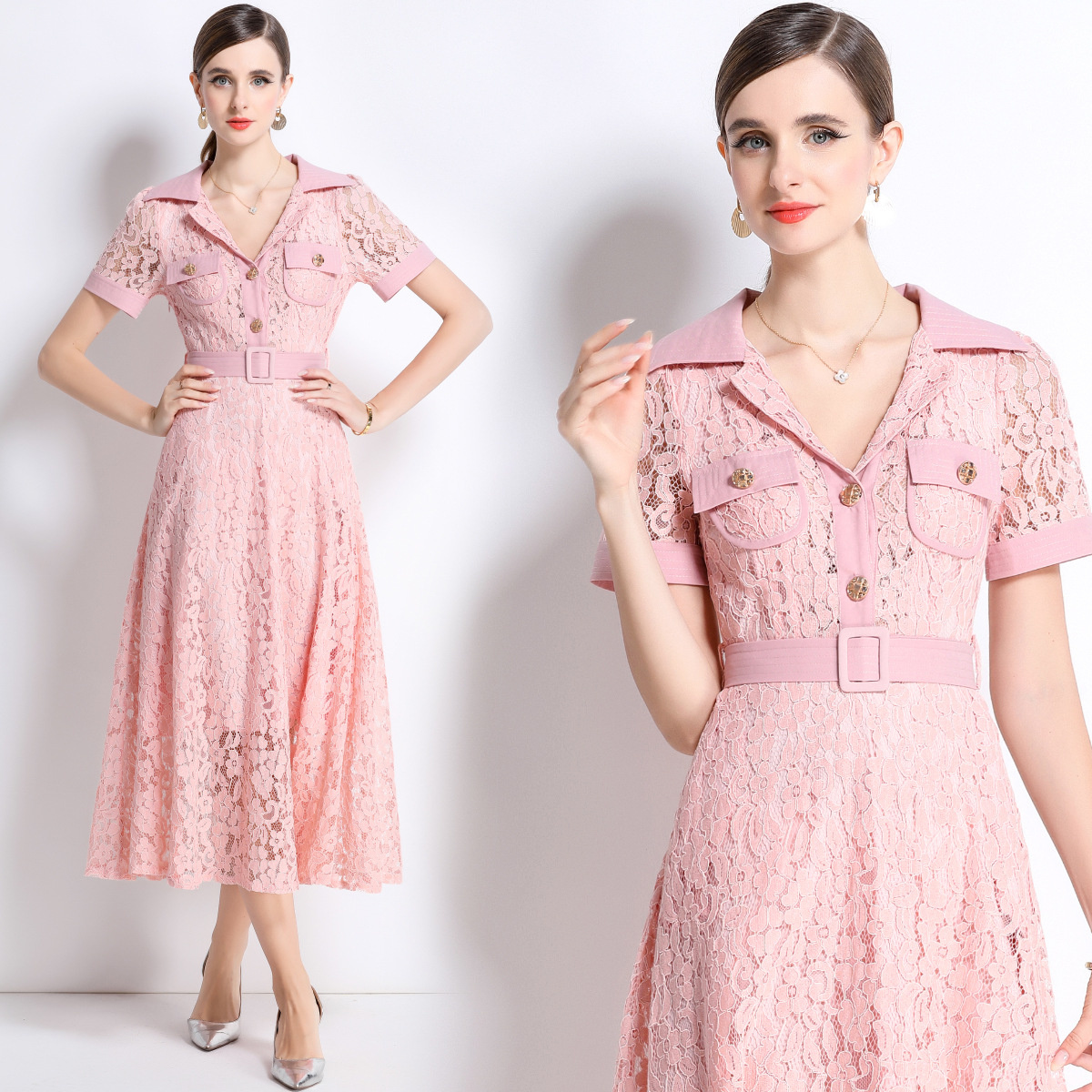 Free shipping designer dress for women Simple casual comfortable dress fashionable and personalized dress