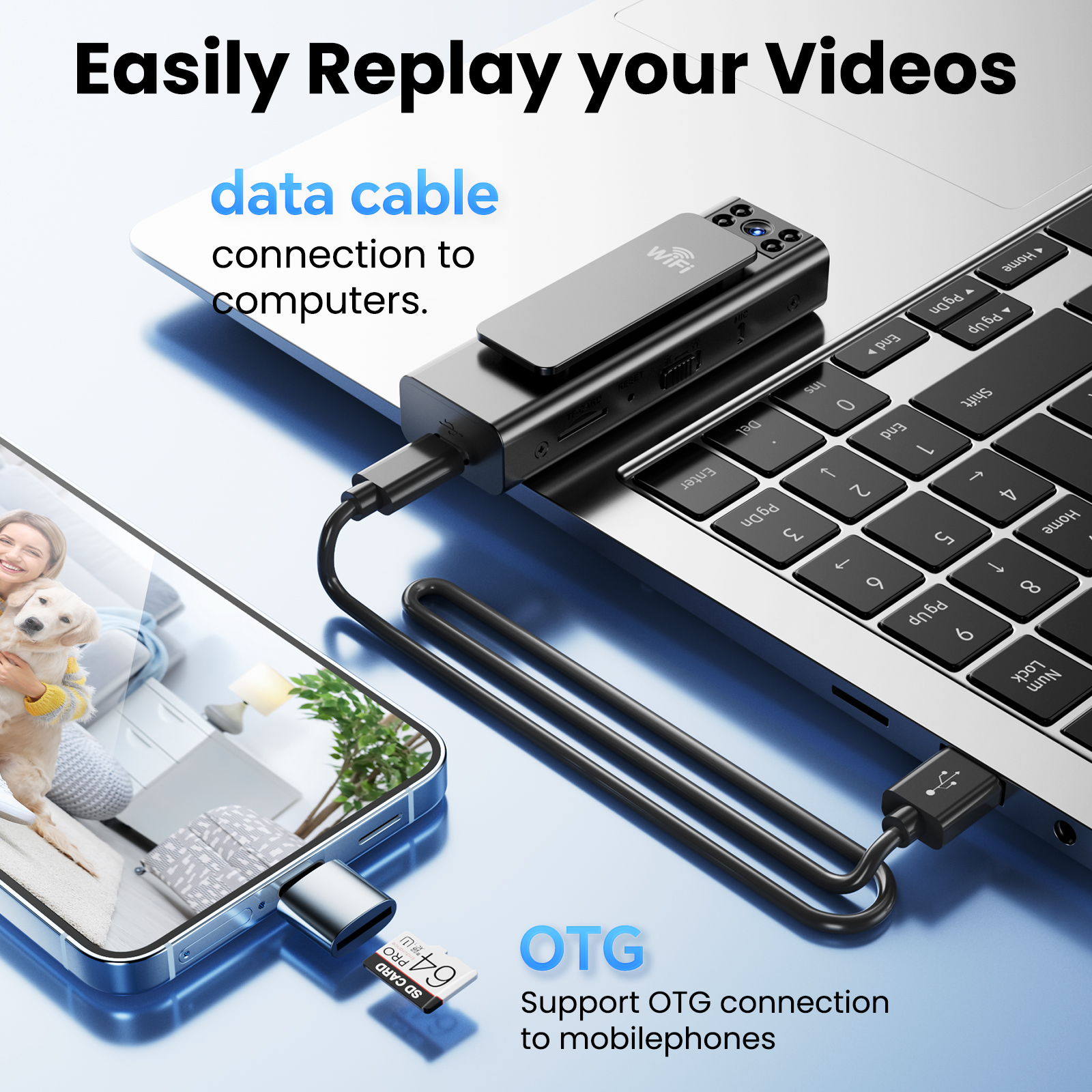 Life Recorder Audio Recording Anti-Shake DV Digital HD Portable Cycling Professional Action Camera