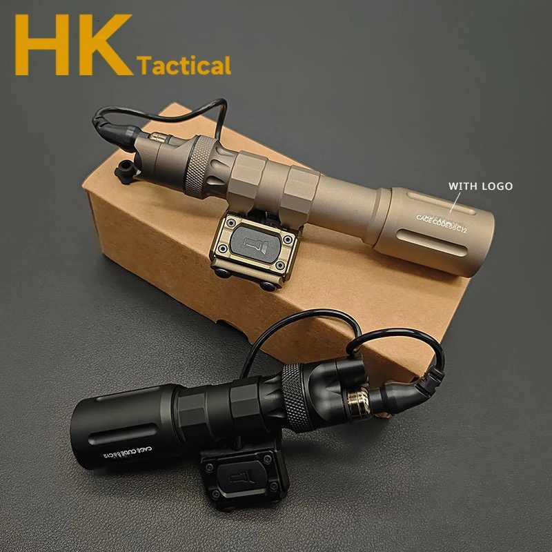 1000LM Tactical LED Flashlight Tactical High Power Weapon Scout Light Mod Button Pressure Switch Fits 20MM Rail with Original XJ250728