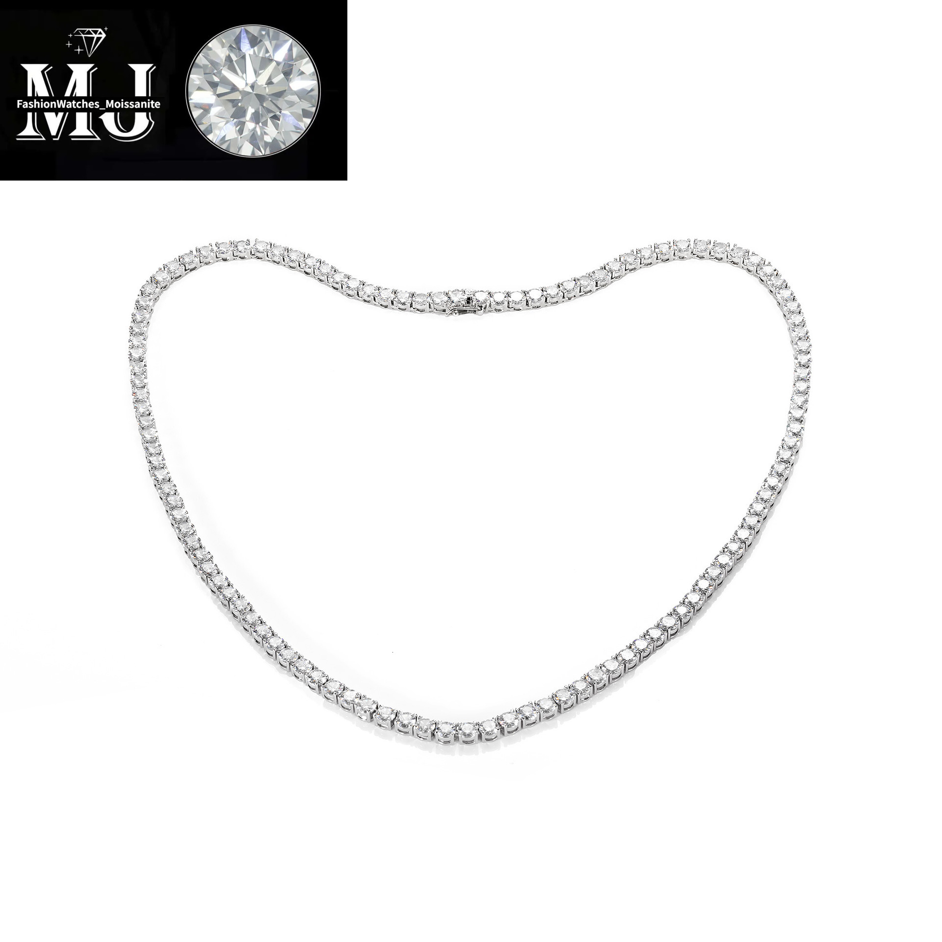 Hip-Hop Fashion Single Row Tennis Chain Bracelet Trendy Brand Men's Copper Inlaid Zircon