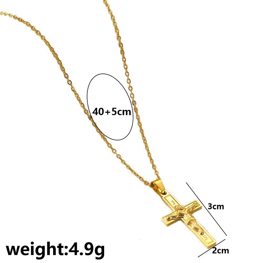 Titanium Steel Necklace for Women, Unique Cross Pendant, Niche Design Fashion Trendy Collarbone Chain Jewelry for Women