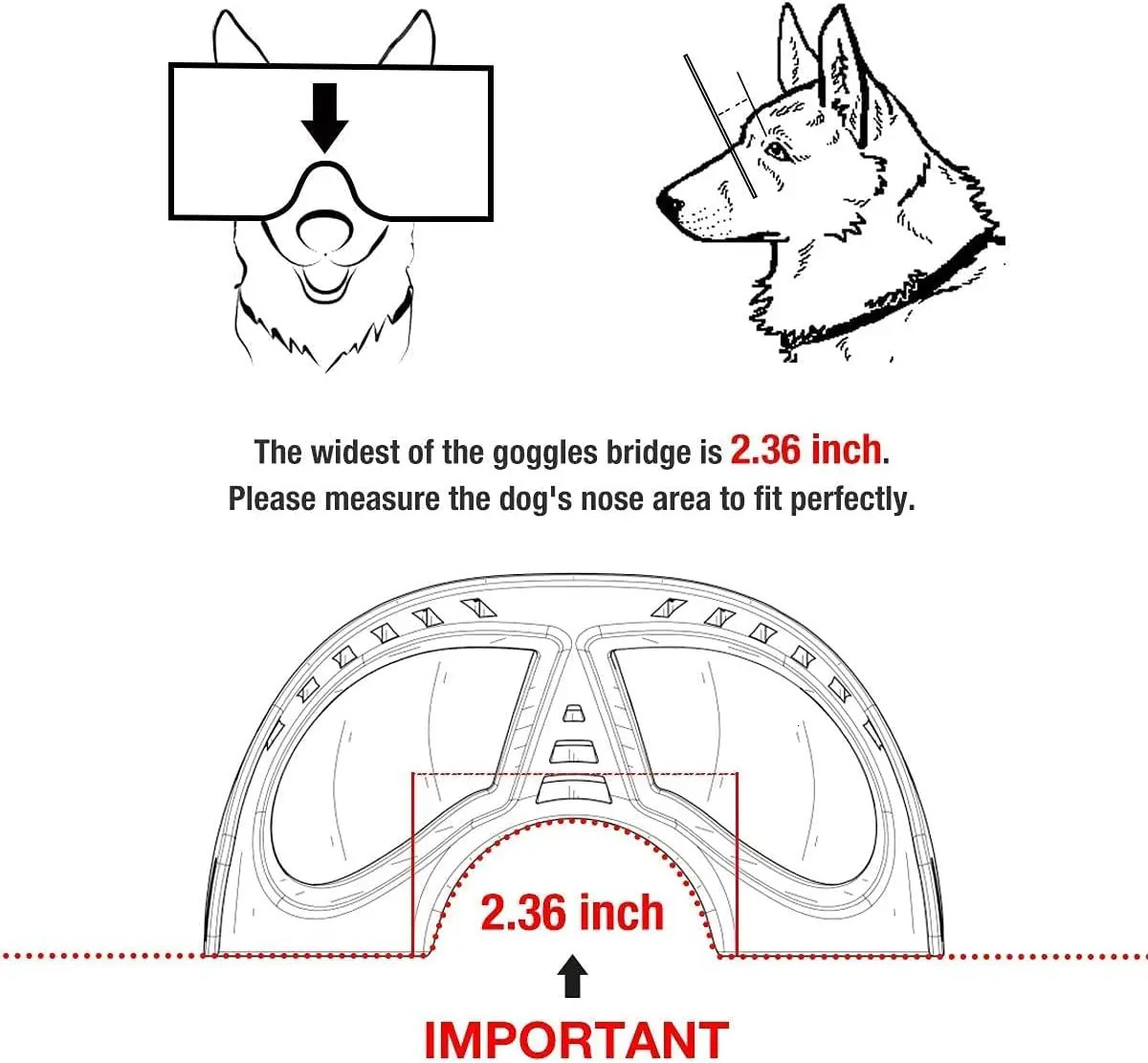 Dog Goggles Large Breed AntiUV Transparent Sunglasses for MediumLarge Windproof AntiDust AntiFog Soft Pet Glasses 250729