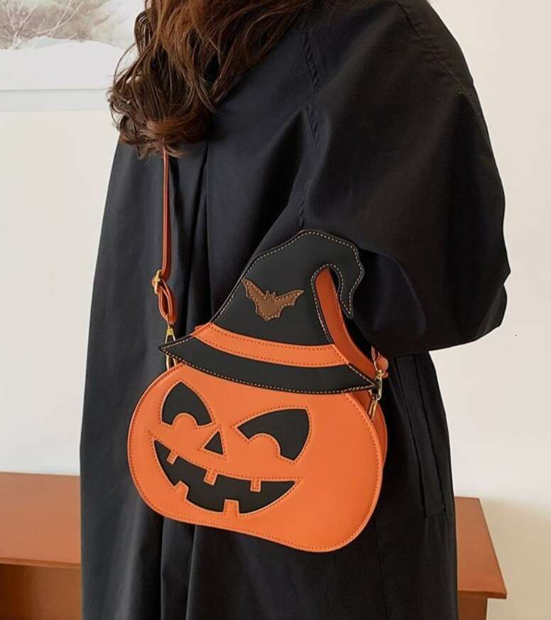 Designer Bags Single shoulder crossbody bag women's Halloween bag luxury funny new pumpkin women's bag, European and American personalized c