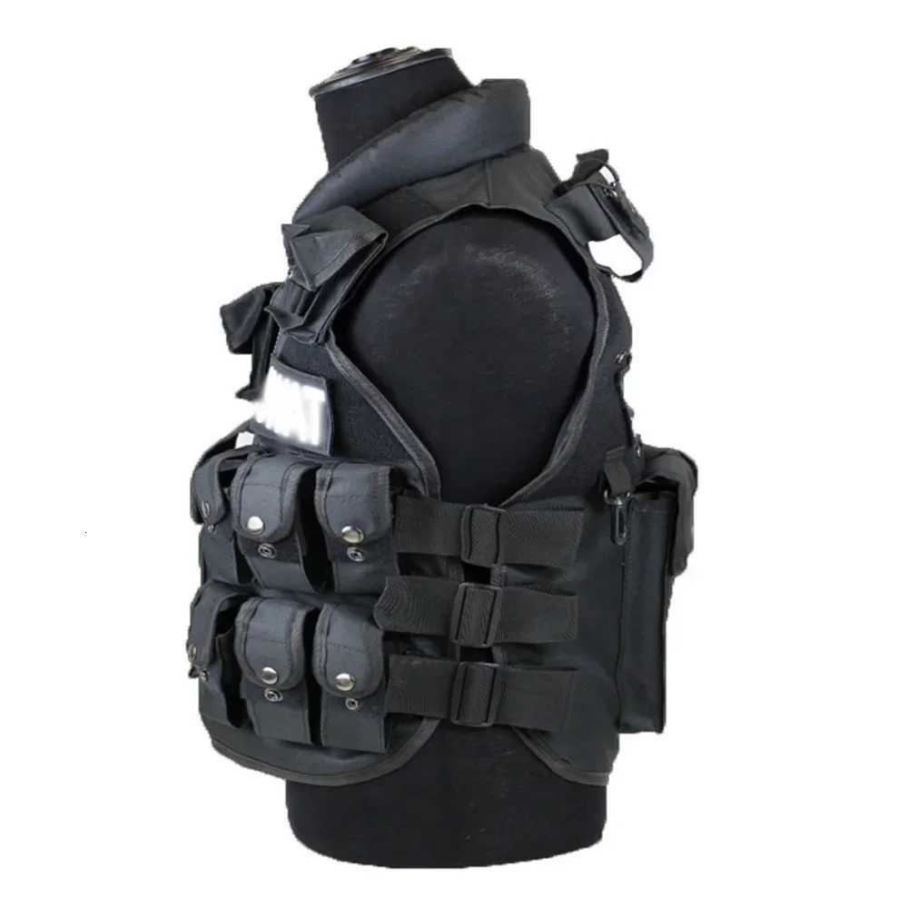 Multi Pockets Tactical Vest Hunting Outdoor Waistcaot Training CS Game Waist Coat Paintball Modular Security Guard SWAT Vests Z250728