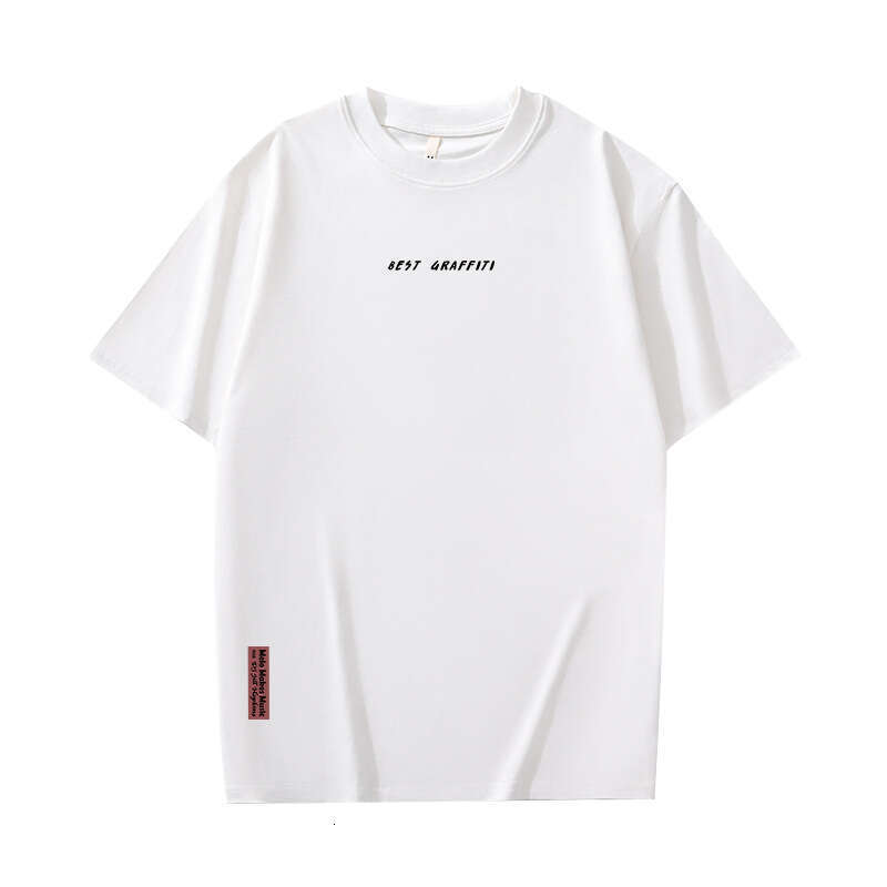 Designer T Shirt Men's Spring Summer Loose Cotton T-Shirt Versatile Men's Summer Breathable Long Sleeve Round Neck Short Sleeve Simple Cloth