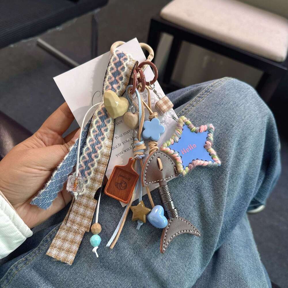 Miu Series Bag Pendant Phone Chain Strap Decoration with Small Handle Can Hang Cute Blind Box Doll