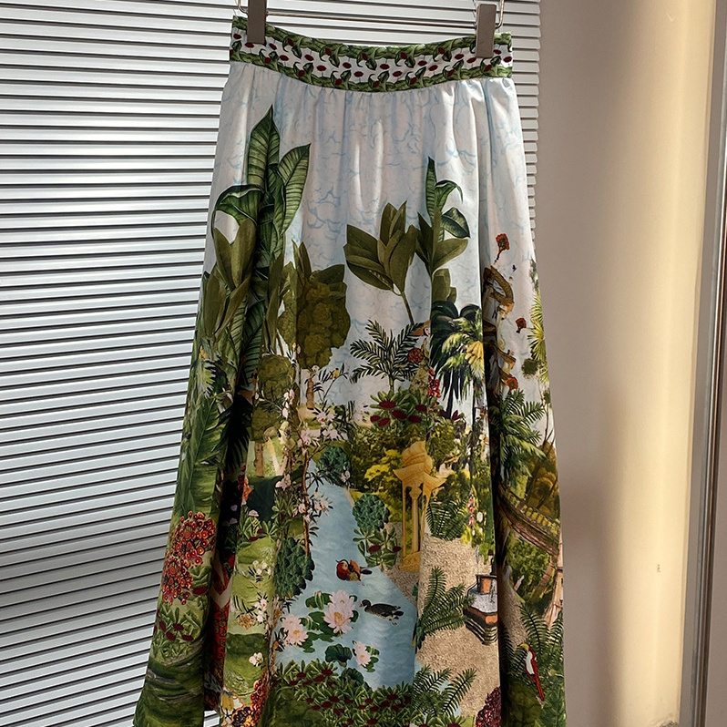 Free shipping designer dress for women Simple fashionable and casual A line slimming and comfortable half skirt