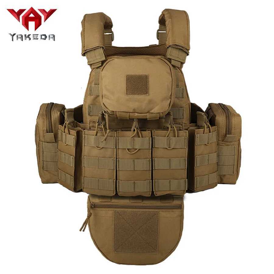 YAKEDA Five piece equipment bag training vest wear-resistant and tear resistantdetachable and expandable waterproof Z250728