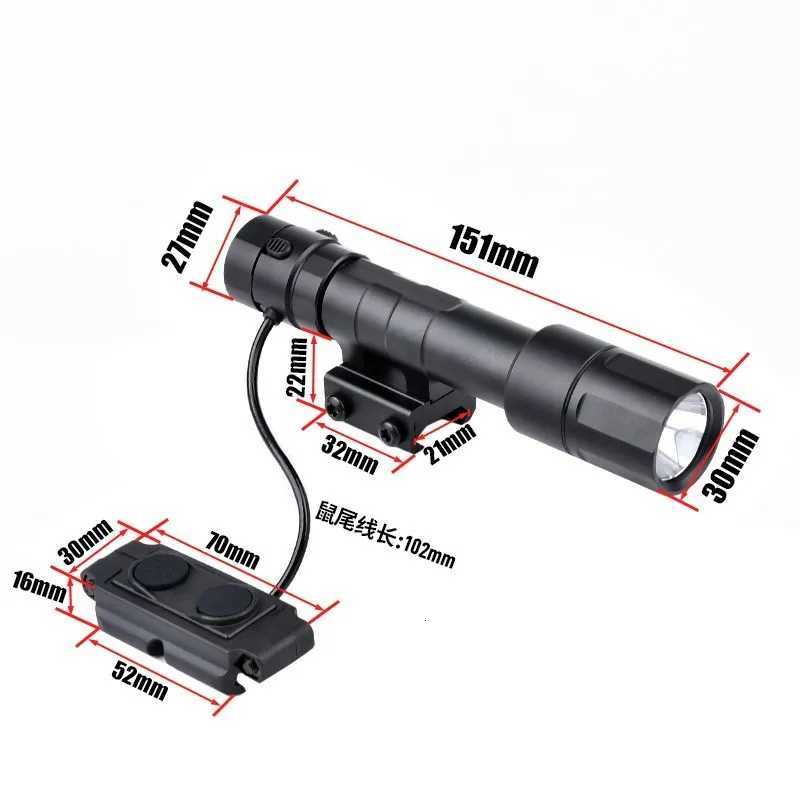 20mm Rail Dual Function Switch Hunting Weapon Scout Airsoft Accessories WADSN REIN 2.0 Flashlight 1300 Lumens White Light XJ250728
