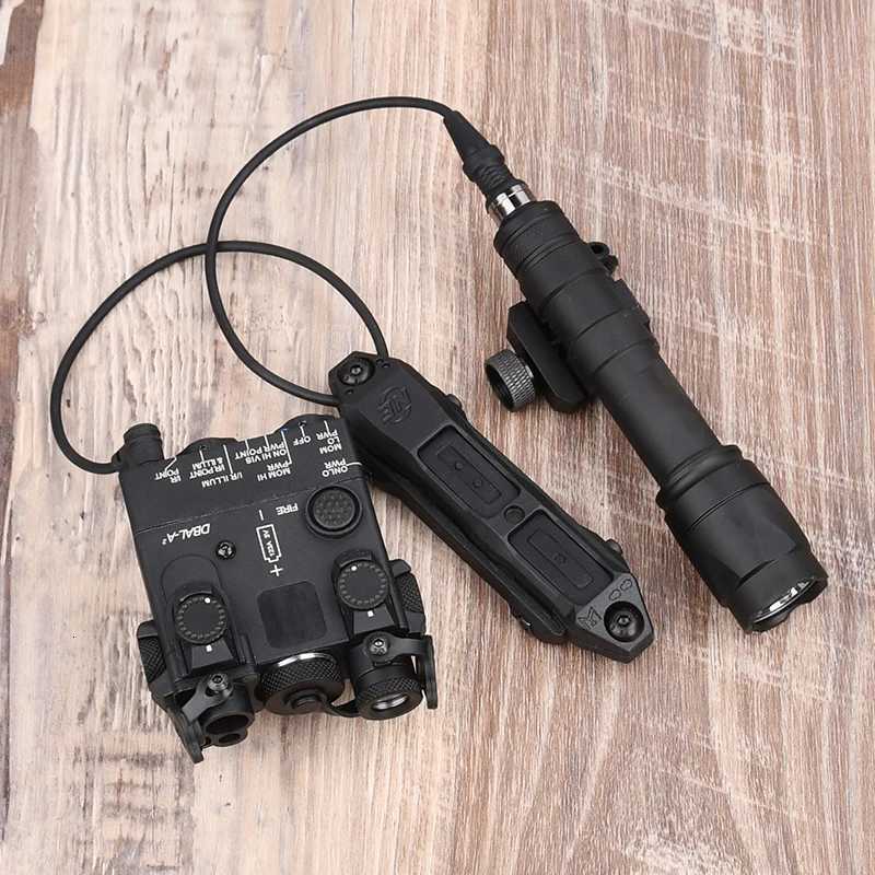 Dbal-A2 No Ir Version Red Dot Green Blue Laser Indicator Airsoft Led Strobe Light Weapon Unting Scout Light M300 M600 Flashlight XJ250728
