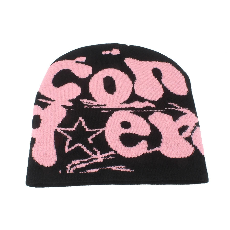 Winter Beanie Hat Women Men Fashion Hip-hop Cap Letter Paragraph Knitted Warm Skullies Beanies Outdoor Ski Caps Bonnet 250724