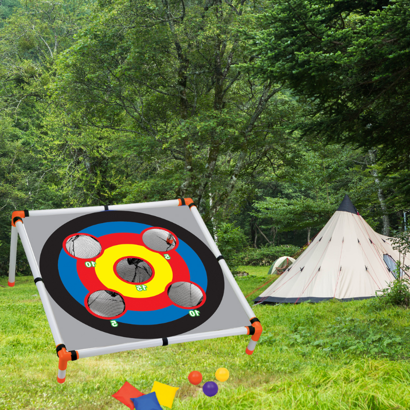 Multi-Fun Children's Sandbag Throw Activity Set & Soft Landing Pad