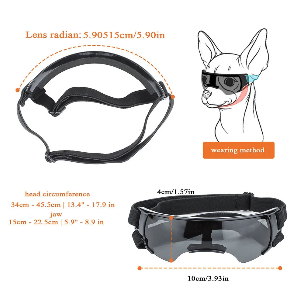 Pet Eye Wear Dog Goggles Small Breed Sunglasses UV Protection Eyewear For Dogs Puppy Outdoor Riding Accessories 250729