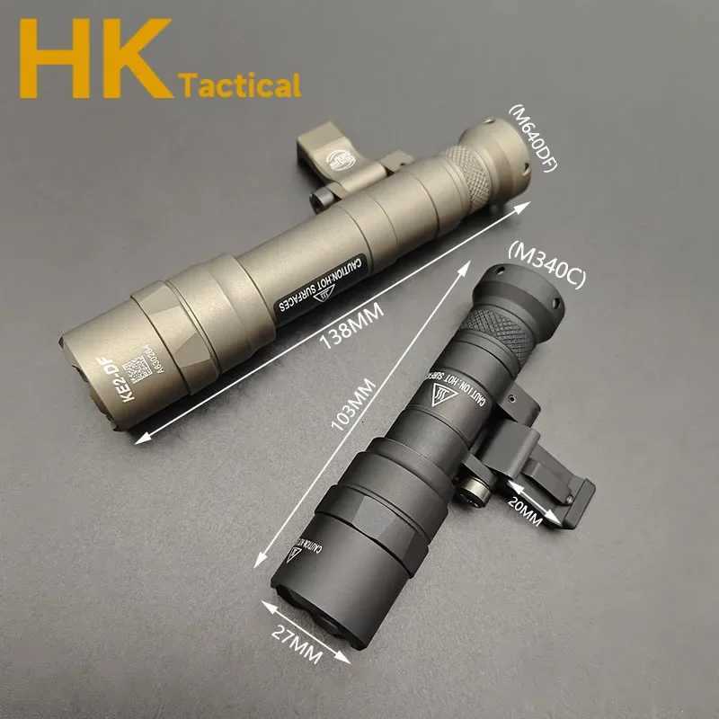 Sotac Tactical SF M640 M640DF Light M640V M340V M340C Flashlight Outdoor Rifle Airsoft Weapon Light LED Flashlight Fits 20mm Rail XJ250728