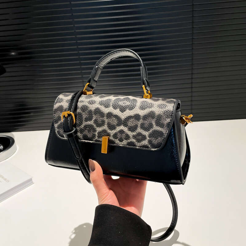 Leopard Print Commuter Fashion Trendy Handbag 2025 New Style High-end Feel Single Shoulder Crossbody Women's Bag
