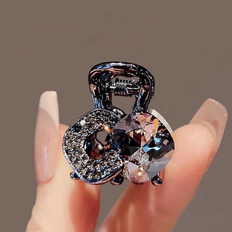 Exquisite Crystal Rhinestone Small Hair Claw Girl Forehead Bangs Clip Cute Side Clip Princess Head Hair Slide New Style Hair Accessory Z250729