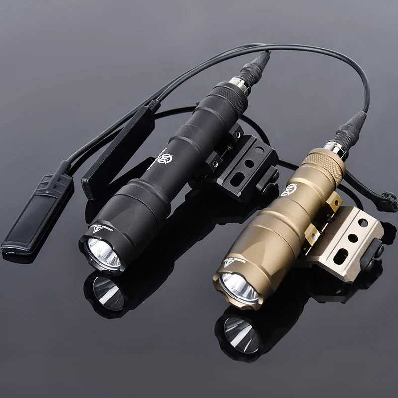Vadsn SF M600 M300 M600C M300A Airsoft Powerful Flashlight Tactical Scout Rifle Gun Weapon LED Light With Offset Base XJ250728