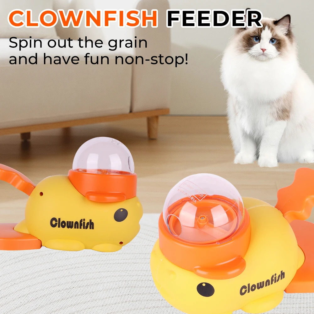 Dog Food Feeder Cartoon Little Clown Fish Shaped Interactive Toys AntiSlip Pets Puzzle Exercise Snack Dispenser 250729