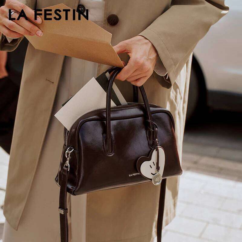 Luxury designer niche LA FESTIN original new handheld women's shoulder large capacity handbag messenger bag M size