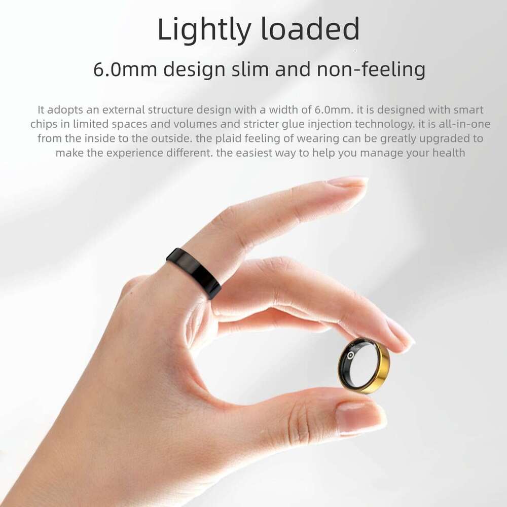 Designer Famous Brand Slim Smart Sleep Temperature Ring Sports Fashion