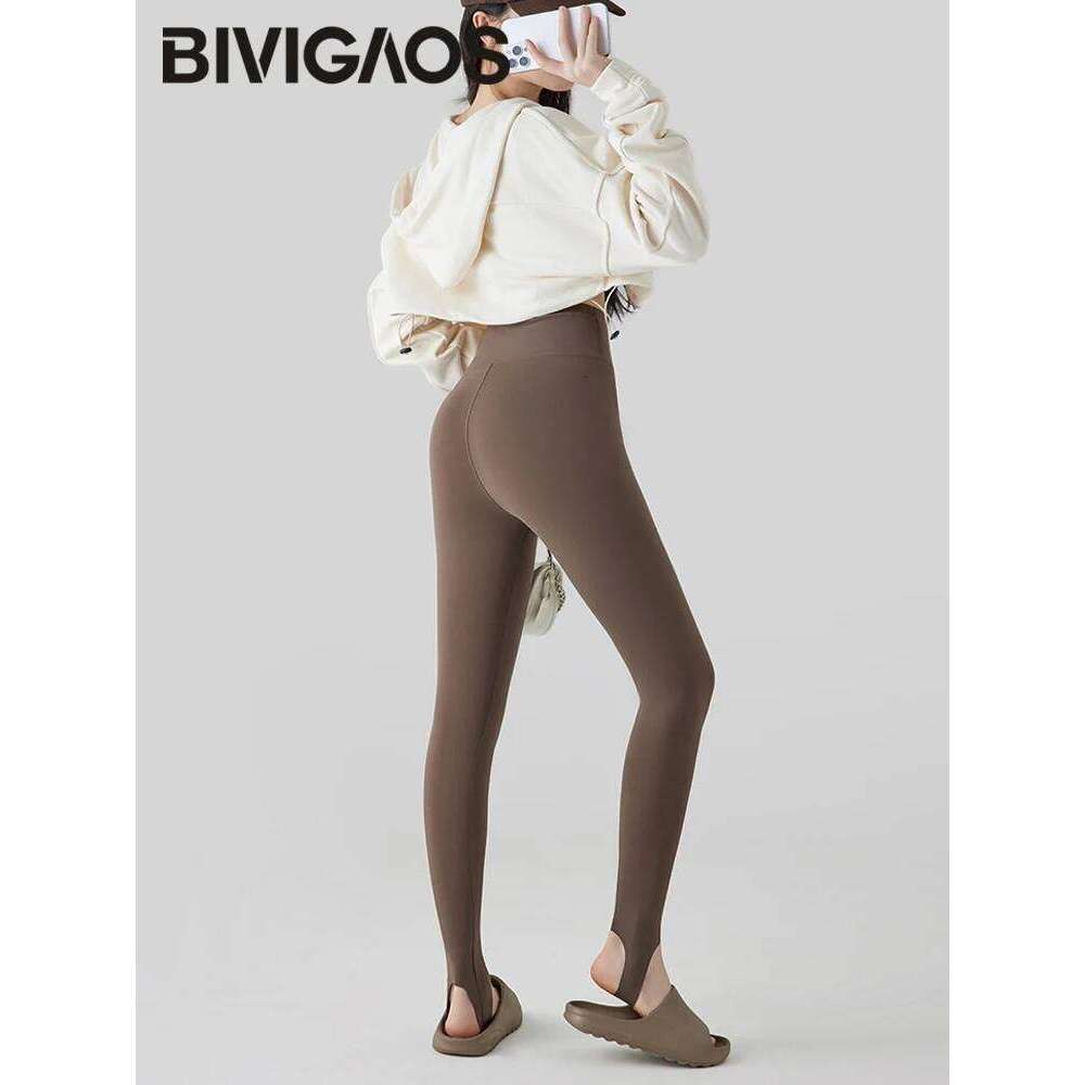 BIVIGAOS Skin-Touch Seamless Foot Sharkskin Women Autumn New Fiess Sport Leggings Sexy Body Shape Shark Pants