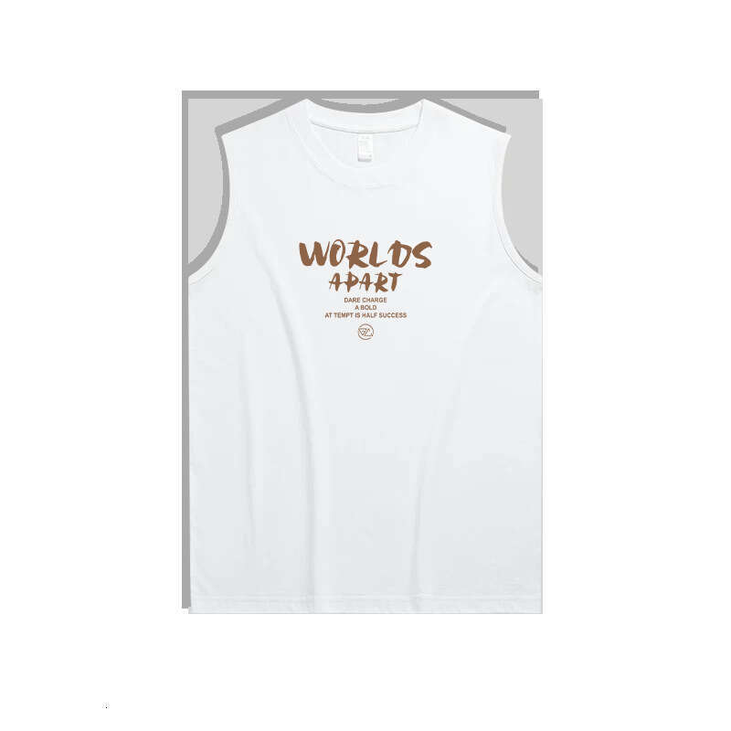 Designer T Shirt 200G Pure Cotton Vest T-Shirt For Men, Summer New Loose American Style Plus Size For Big And Tall Men, Spring Base Layer T-Shirt Grap