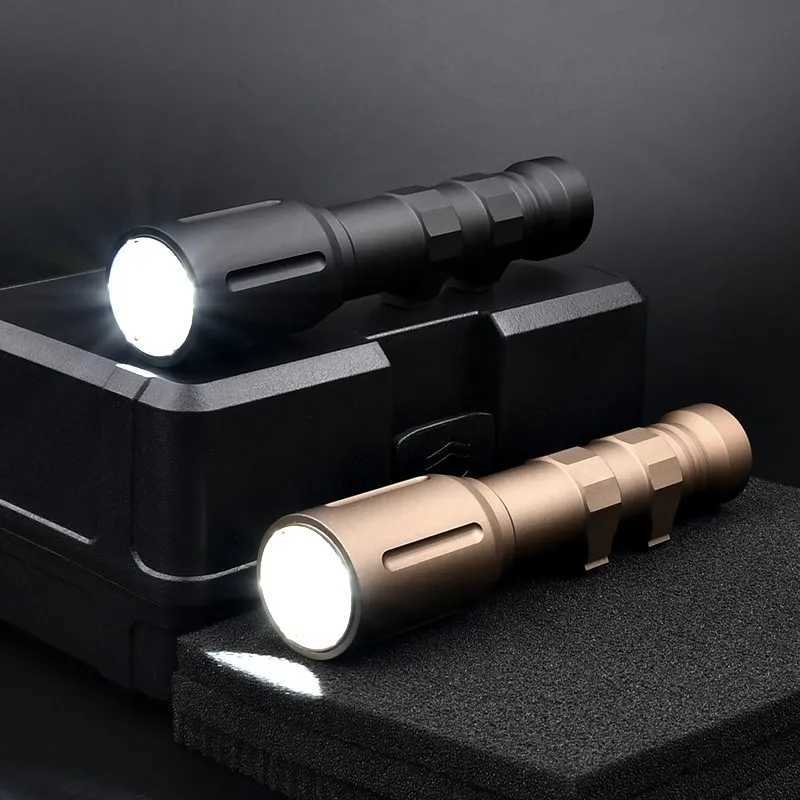 1300 Lumen Tactical LED Powerful Flashlight Metal PLHv2 Scout Weapon Light for Picatinny Rail Hunting Airsoft Dual Switch XJ250728