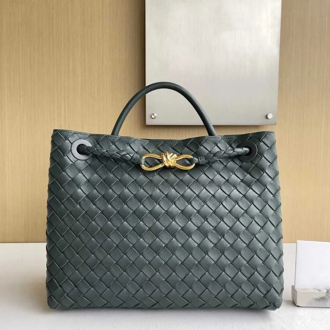 Kimberdy designer bag New Family 2025 Buckle Andiamo Original Leather Bags Top Woven Women Portable Single Shoulder Cross body Official Document Tote 