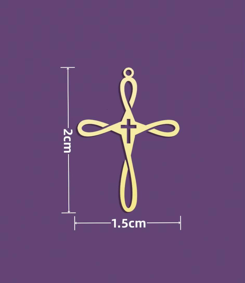 Cross Pendant Men Minimal Stainless Steel Jewelry 18k Gold Plated Collar De Mujer Acero Inoxidable Dainty Gold Jewelry