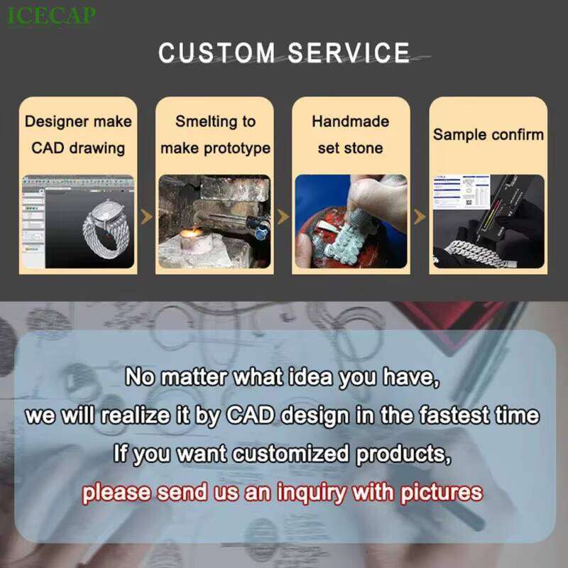 Custom VVS Moissanite Dia Flower Charm for Women Infinity Hip Hop Cuban Link Chain Bracelet Fine Jewelry