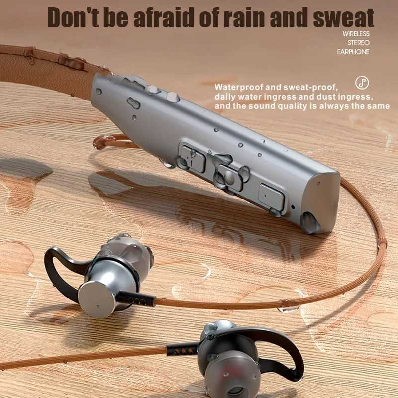 Headphones Magnetic Sport Neckband Neck-hanging TWS Earbuds Wireless Headset with Mic R250728