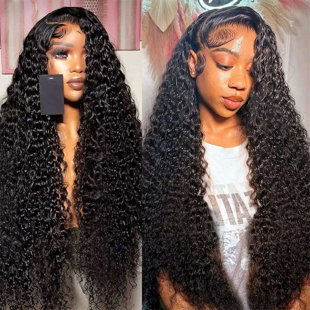 Curly For Women Water Front 13x4 13x6 Frontal Deep Wave Wig 100% Human Hair Hd Lace Wigs