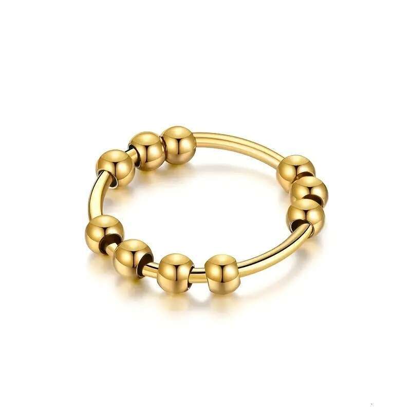 New Product Rotatable Ball Anxiety Relief Creative Personality Ring Unisex
