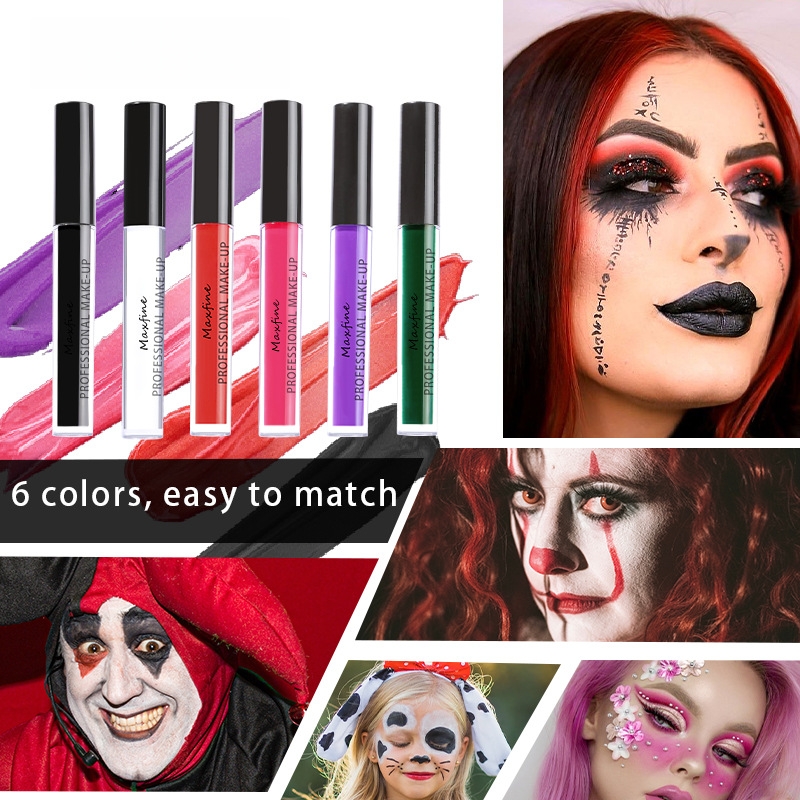 3PCS Liquid Lipstick Sets Waterproof Matte Black Blue Sexy Lip Gloss Long Lasting Nude Lip Tint Stain Makeup Velvet Cream Lip Gloss Semi-Matte Lip Gla
