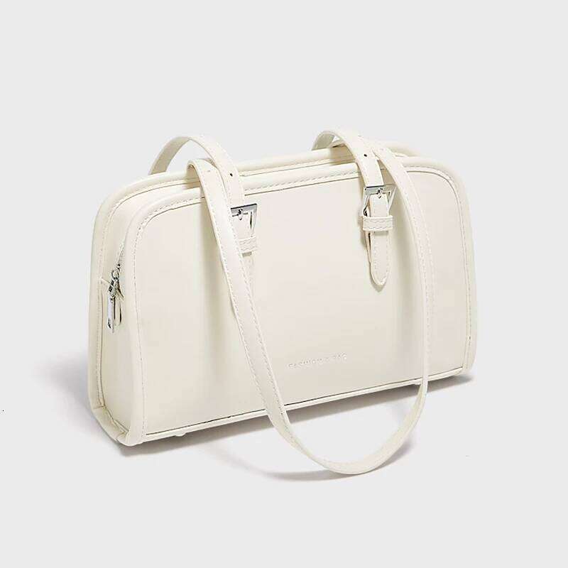 Soft PU Shoulder for Women Trendy Fashion Solid Handbag Design Ladies Underarm Bag Purse