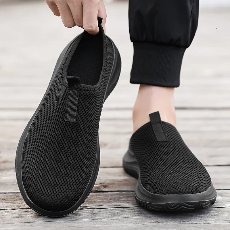 Men Casual Shoes Slip-On Half Slippers Running Shoes Men Plus Size Sport Shoes Lightweight Comforty Breathable Walking Sneakers 250725