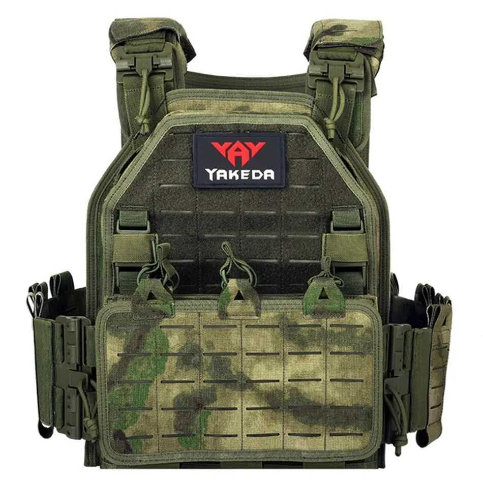 YAKEDA Quick Release Plate Carrier 6094 Tactical Vest Outdoor 1000D Molle Hunting Protective Vest Adjustable CS Combat Equipemnt Z250728